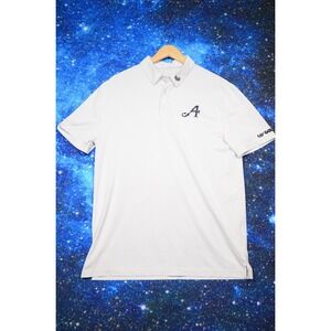 Extracurricular LIV Golf A Logo Shirt Polo Mens Large White Golf Performance